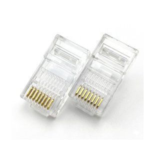 Конектор RJ45 8P8C, категорія 6 (Cat.6 UTP), позолочений, для гігабітних мереж