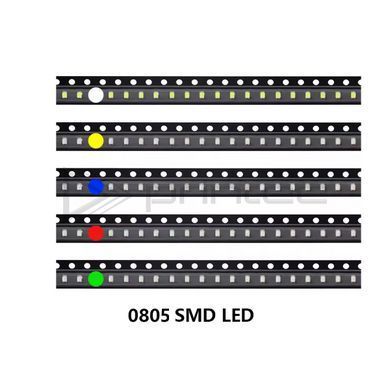 Светодиод красный 0805 SMD LED, высокой яркости