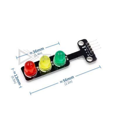LED-модуль світлофора, червоний/ зелений/ жовтий, 5V, для електронних проєктів