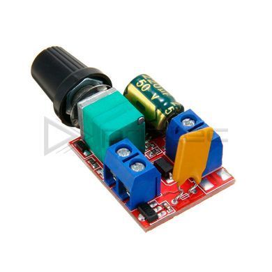 ZS-X4B регулятор скорости вращения V1504 для двигателей 3V&ndash;35V, 5A, 90W, 30&times;24&times;15 мм, с защитой