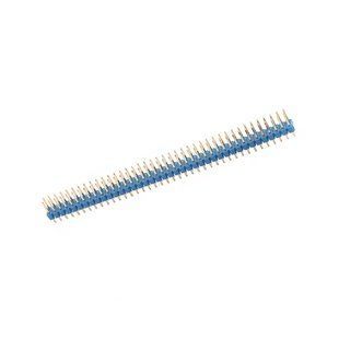 Дворядна гребінка контактів PLS 2x40P 2.54mm Синя