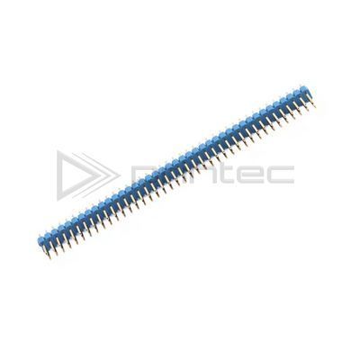 Двухрядная гребёнка контактов PLS 2x40P 2.54mm Синяя