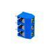 Клемник триконтактний гвинтовий KF301-3P крок 5.08 мм, 15A, 300V (клемна колодка)