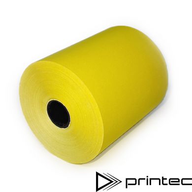 Жовта чекова термо стрічка 57мм х 40м Thermal Paper 57x40m-Y фото
