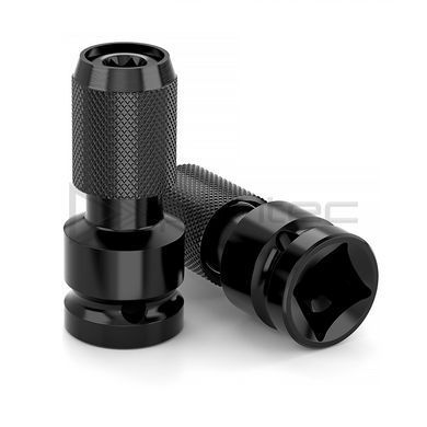 Адаптер для бит 1/4" HEX на гайковерт 1/2" (ударный, Cr-V)
