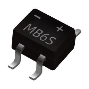 Діодний міст MB6S SMD, 0.8A 600V