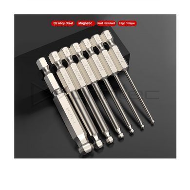 Біта H8 з кульовою головкою BROPPE L=150мм посилена шестигранна 1/4" HEX