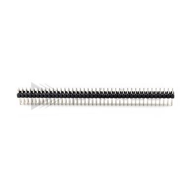 Двухрядная гребёнка контактов PLS 2x40P 2.54mm Черная