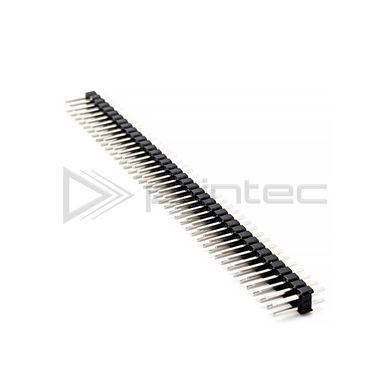 Двухрядная гребёнка контактов PLS 2x40P 2.54mm Черная