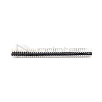 Дворядна гребінка контактів PLS 2x40P 2.54mm Чорна