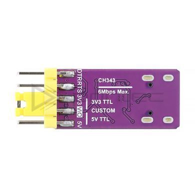 Перетворювач USB Type-C - UART (TTL) на чипі CH343P, до 6 Мбіт/с, 3.3V/5V