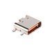 Помаранчевий USB Type-C 16P горизонтальний із 4 фіксаторами роз&rsquo;єм зарядки, гніздо на плату